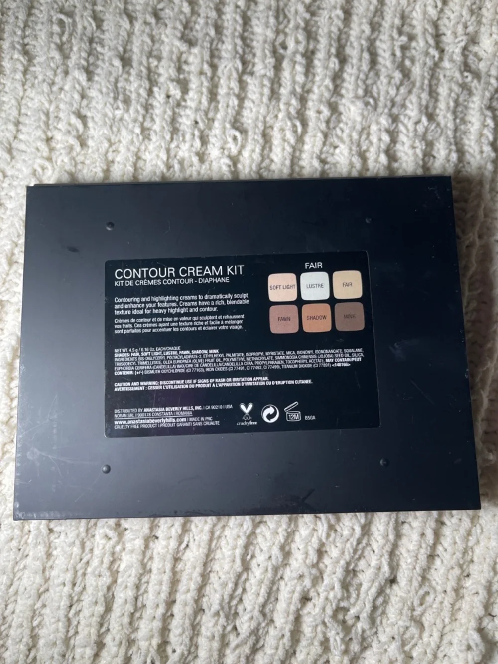 Anastasia Cream Contour & Highlight Palette - Beige, Ivory, Warm Brown